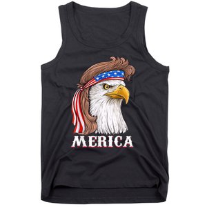 Eagle Mullet 4th Of July USA American Flag Merica Tank Top