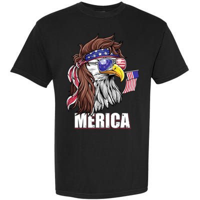 Eagle Mullet 4th Of July Usa American Flag Merica Gift Garment-Dyed Heavyweight T-Shirt
