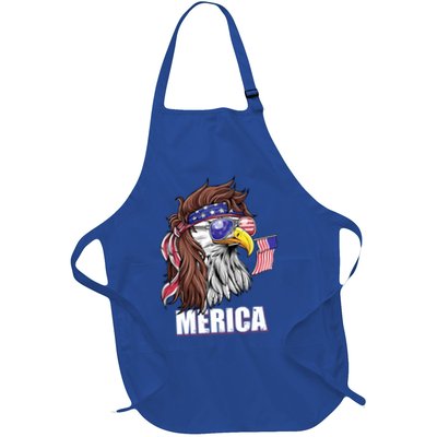 Eagle Mullet 4th Of July Usa American Flag Merica Gift Apron