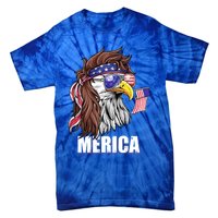 Eagle Mullet 4th Of July Usa American Flag Merica Gift Tie-Dye T-Shirt