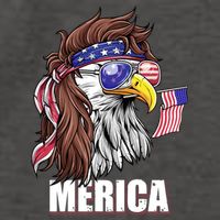 Eagle Mullet 4th Of July Usa American Flag Merica Gift Vector Backpack