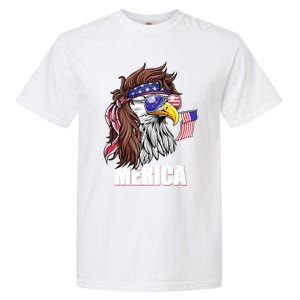 Eagle Mullet 4th Of July Usa American Flag Merica Gift Garment-Dyed Heavyweight T-Shirt