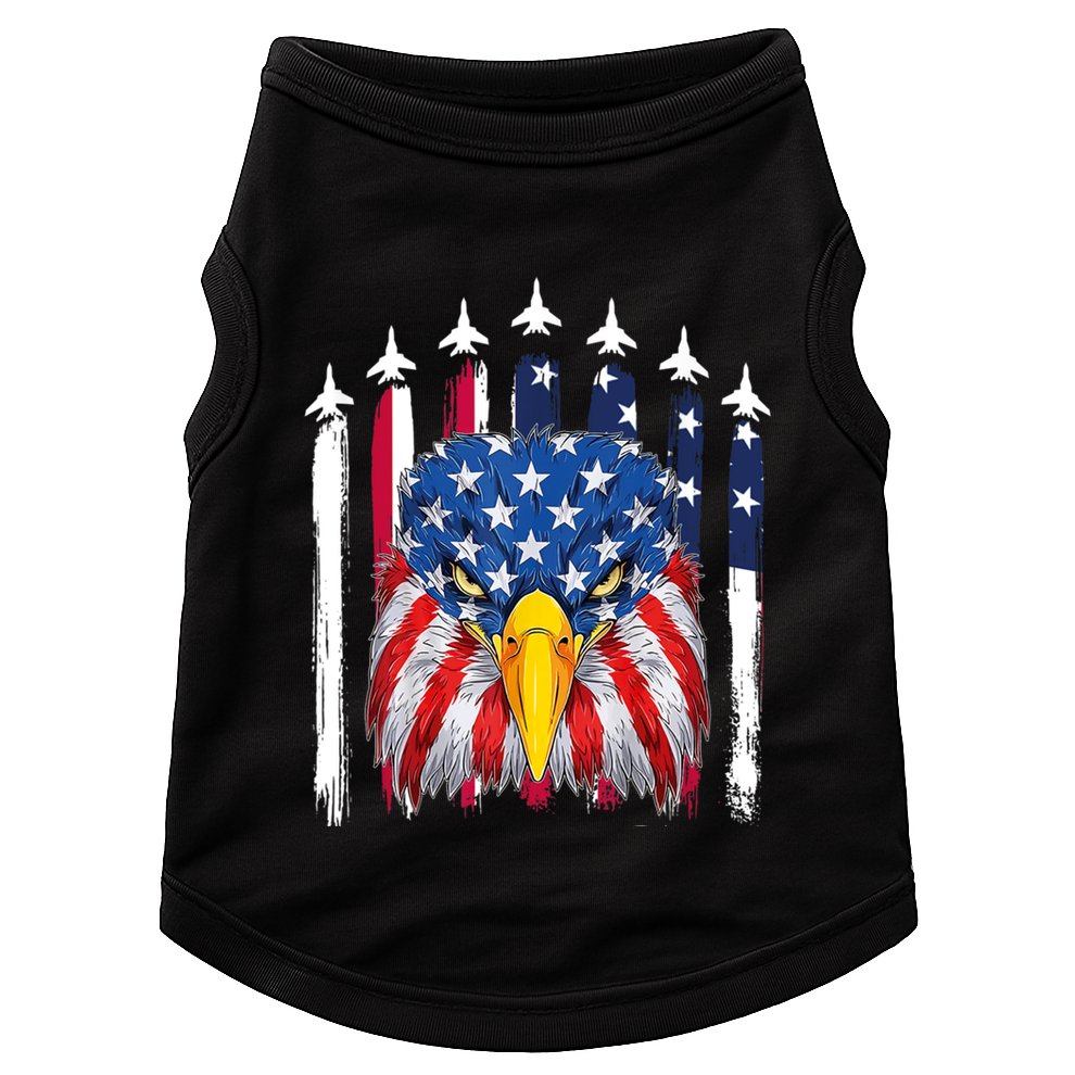 Eagle Mullet 4th Of July USA American Flag Merica Doggie Tank
