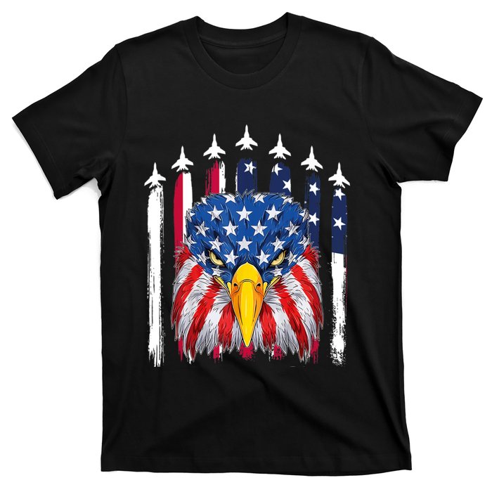 Eagle Mullet 4th Of July USA American Flag Merica T-Shirt