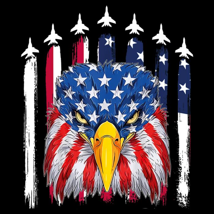 Eagle Mullet 4th Of July USA American Flag Merica Sustainable Bucket Hat