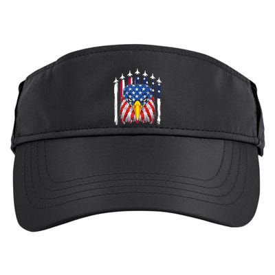 Eagle Mullet 4th Of July USA American Flag Merica Adult Drive Performance Visor