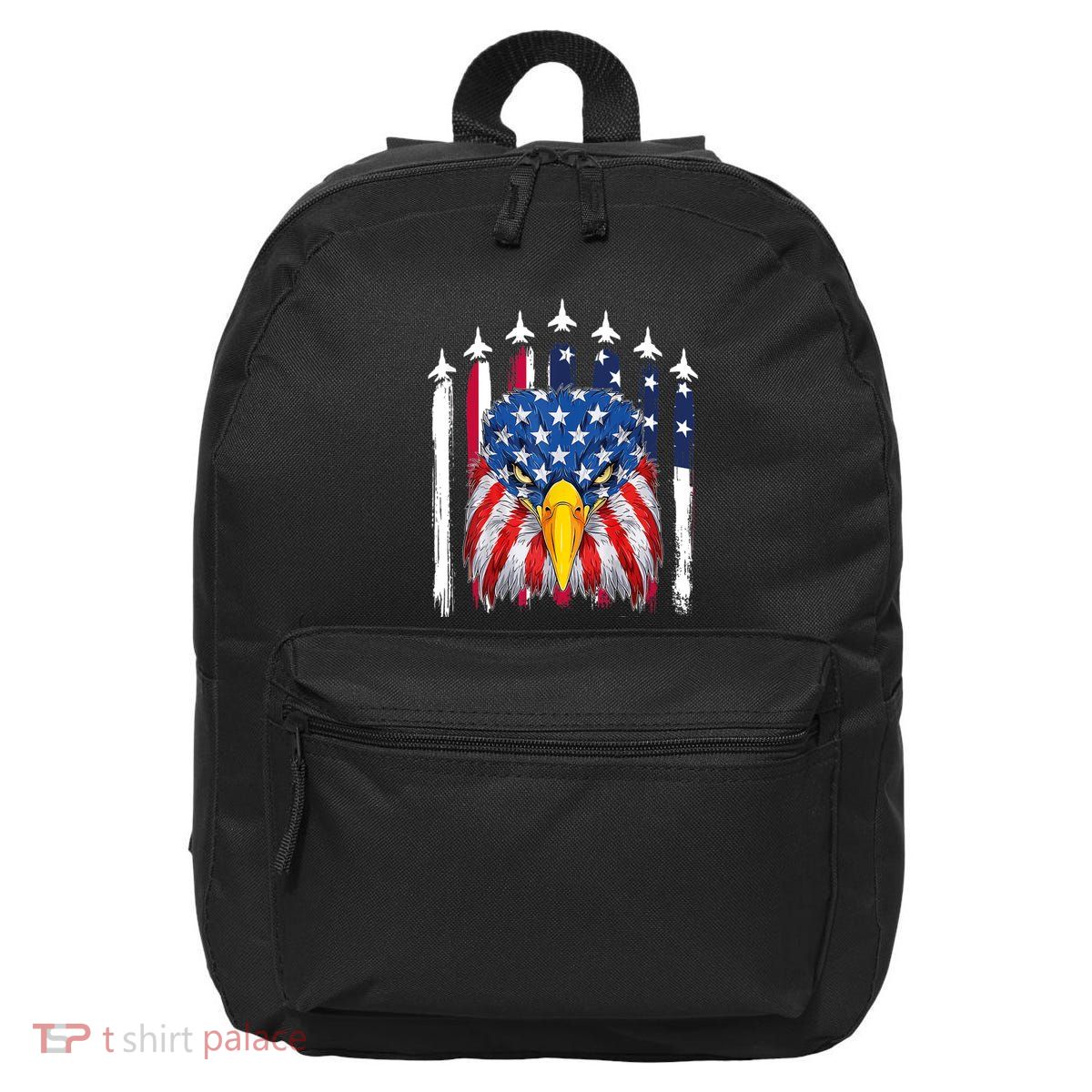 Eagle Mullet 4th Of July USA American Flag Merica 16 in Basic Backpack
