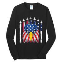 Eagle Mullet 4th Of July USA American Flag Merica Tall Long Sleeve T-Shirt