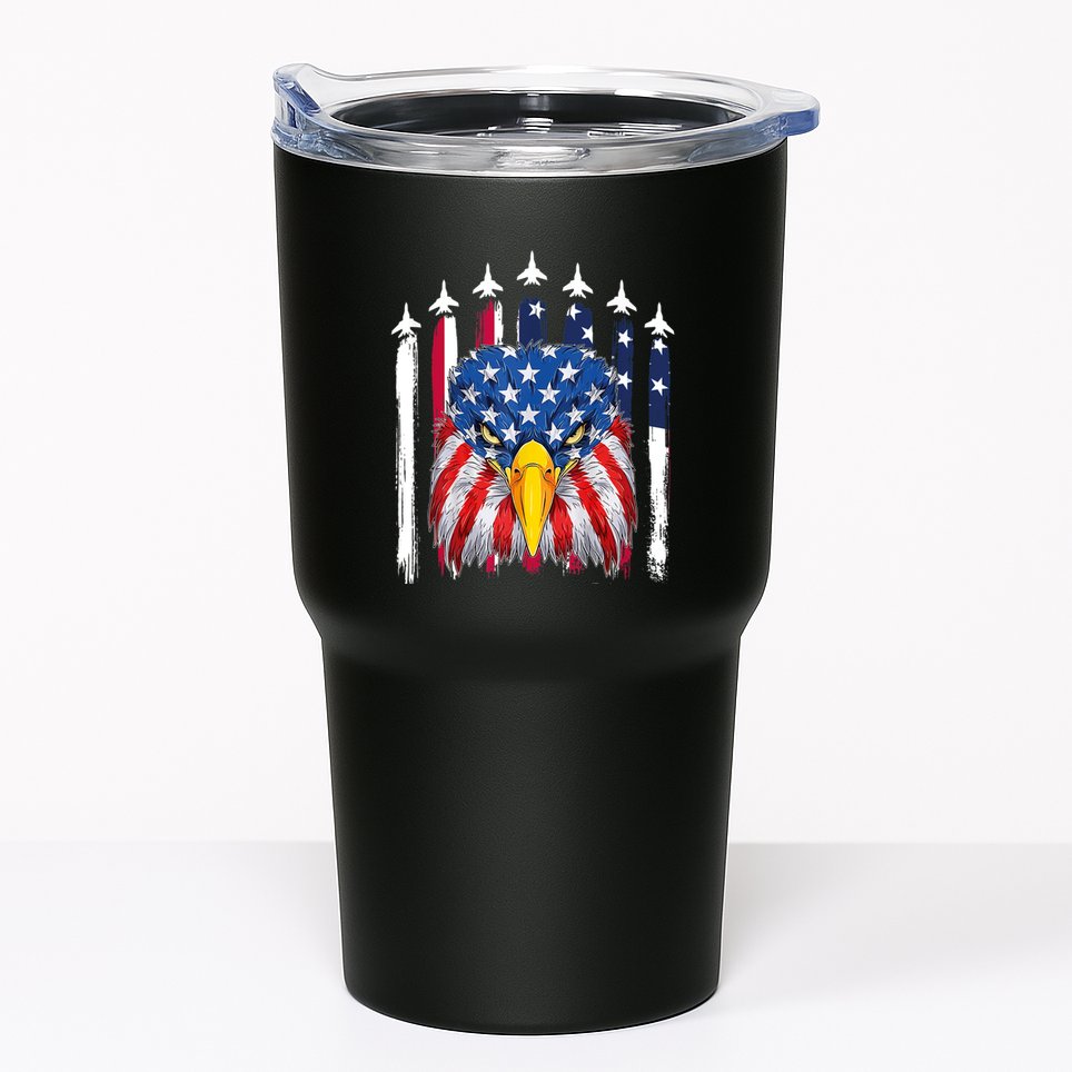 Eagle Mullet 4th Of July USA American Flag Merica Tumbler