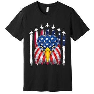 Eagle Mullet 4th Of July USA American Flag Merica Premium T-Shirt