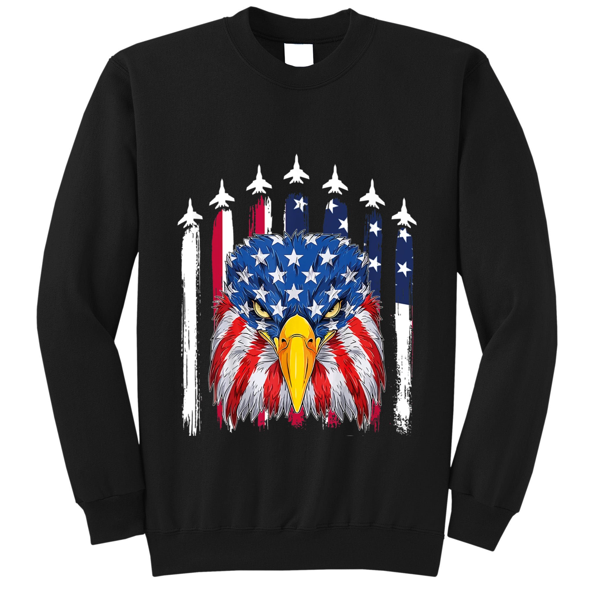Eagle Mullet 4th Of July USA American Flag Merica Tall Sweatshirt
