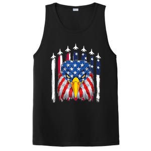 Eagle Mullet 4th Of July USA American Flag Merica PosiCharge Competitor Tank