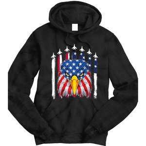 Eagle Mullet 4th Of July USA American Flag Merica Tie Dye Hoodie