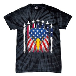 Eagle Mullet 4th Of July USA American Flag Merica Tie-Dye T-Shirt