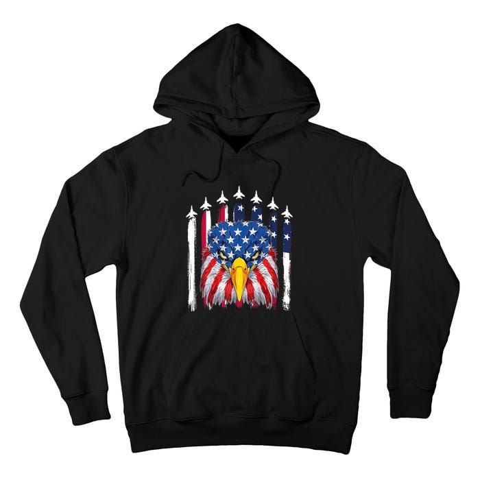 Eagle Mullet 4th Of July USA American Flag Merica Tall Hoodie