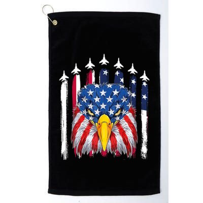Eagle Mullet 4th Of July USA American Flag Merica Golf Towel