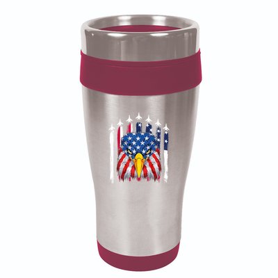 Eagle Mullet 4th Of July USA American Flag Merica 16oz Travel Tumbler