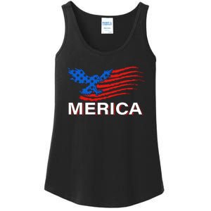 Eagle Mullet 4th Of July USA American Flag Merica Ladies Essential Tank