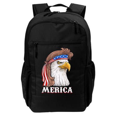 Eagle Mullet 4th Of July USA American Flag Merica Backpack