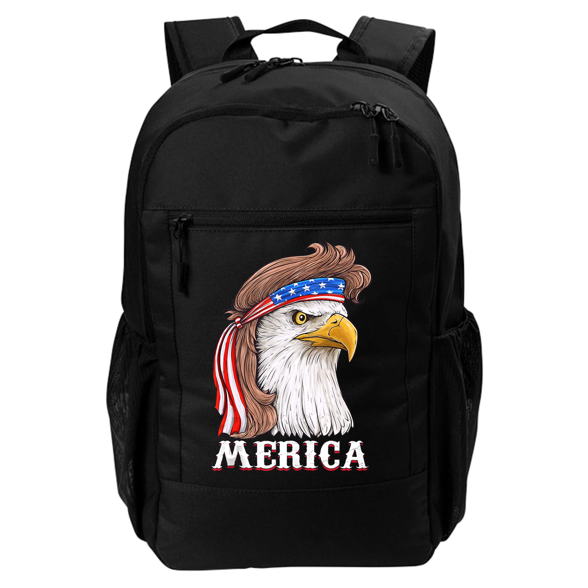 Eagle Mullet 4th Of July USA American Flag Merica Backpack