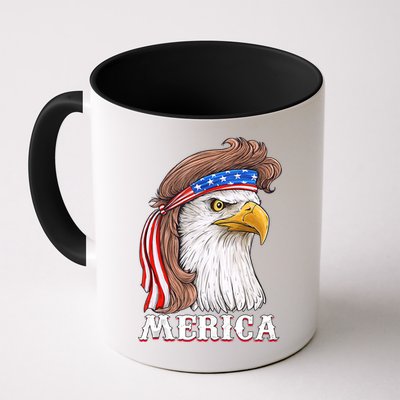 Eagle Mullet 4th Of July USA American Flag Merica Mug