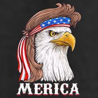 Eagle Mullet 4th Of July USA American Flag Merica 15oz Campfire Ceramic Mug