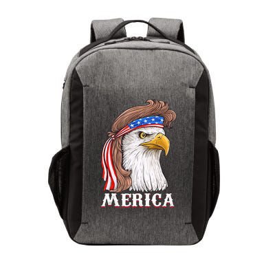 Eagle Mullet 4th Of July USA American Flag Merica Vector Backpack