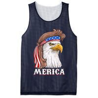 Eagle Mullet 4th Of July USA American Flag Merica Mesh Reversible Basketball Jersey Tank