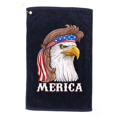 Eagle Mullet 4th Of July USA American Flag Merica Golf Towel