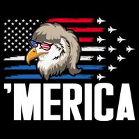 Eagle Mullet 4th Of July Gift USA American Flag Merica Cool Gift Impact Tech Backpack