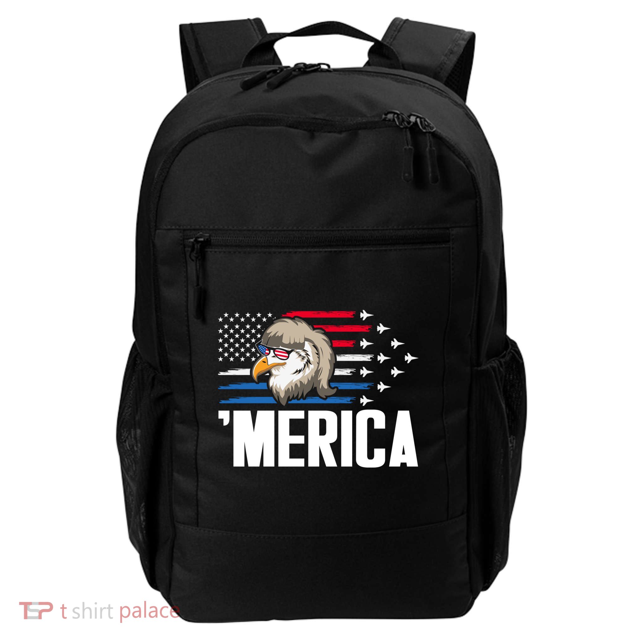 Eagle Mullet 4th Of July Gift USA American Flag Merica Cool Gift Backpack