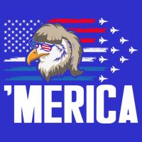 Eagle Mullet 4th Of July Gift USA American Flag Merica Cool Gift 16 in Basic Backpack