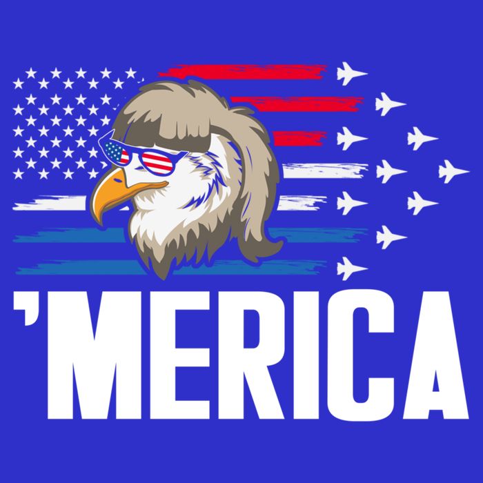 Eagle Mullet 4th Of July Gift USA American Flag Merica Cool Gift 16 in Basic Backpack