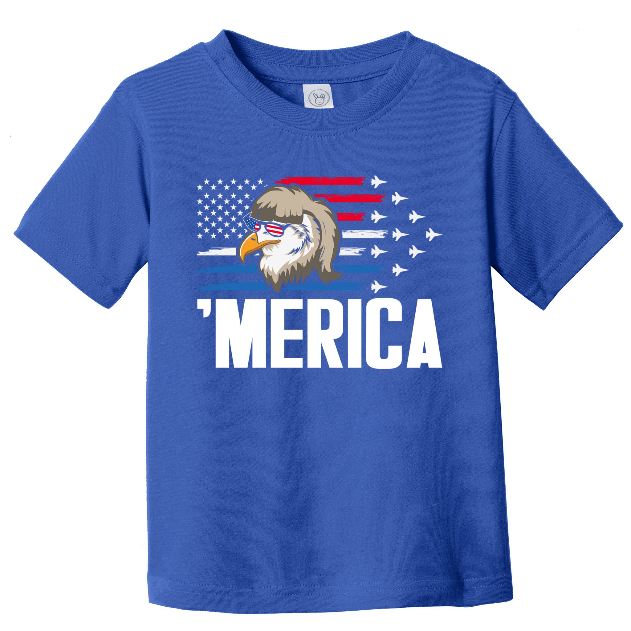 Eagle Mullet 4th Of July Gift USA American Flag Merica Cool Gift Toddler T-Shirt