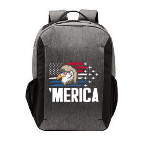 Eagle Mullet 4th Of July Gift USA American Flag Merica Cool Gift Vector Backpack