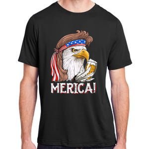 Eagle Mullet 4th Of July Beer Usa American Flag Merica Cute Gift Adult ChromaSoft Performance T-Shirt