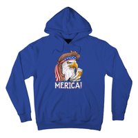 Eagle Mullet 4th Of July Beer Usa American Flag Merica Cute Gift Hoodie