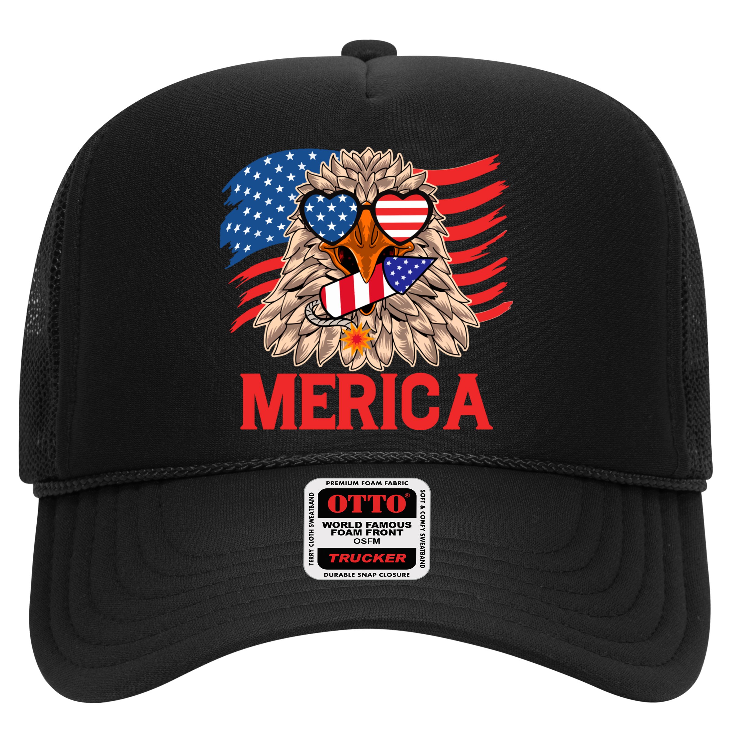 Eagle Mullet 4th Of July USA American Flag Merica Hat
