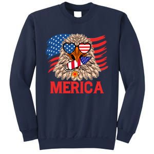 Eagle Mullet 4th Of July USA American Flag Merica Sweatshirt