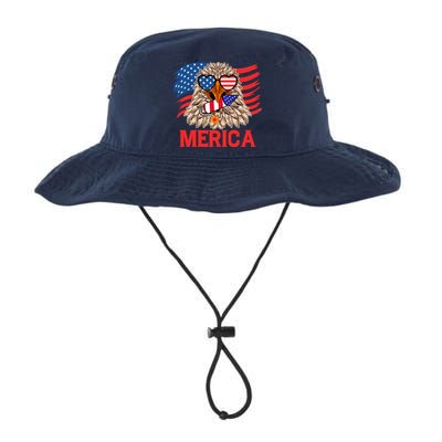 Eagle Mullet 4th Of July USA American Flag Merica Bucket Hat
