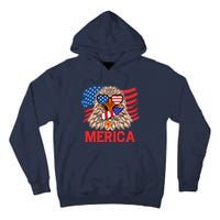 Eagle Mullet 4th Of July USA American Flag Merica Tall Hoodie