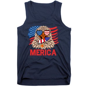 Eagle Mullet 4th Of July USA American Flag Merica Tank Top