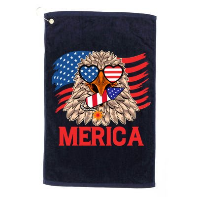 Eagle Mullet 4th Of July USA American Flag Merica Golf Towel
