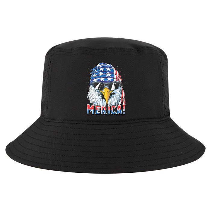 Eagle Merica 4th Of July Merica American Cool Comfort Performance Bucket Hat