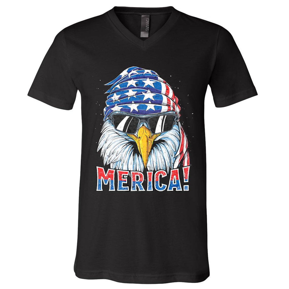 Eagle Merica 4th Of July Merica American V-Neck T-Shirt