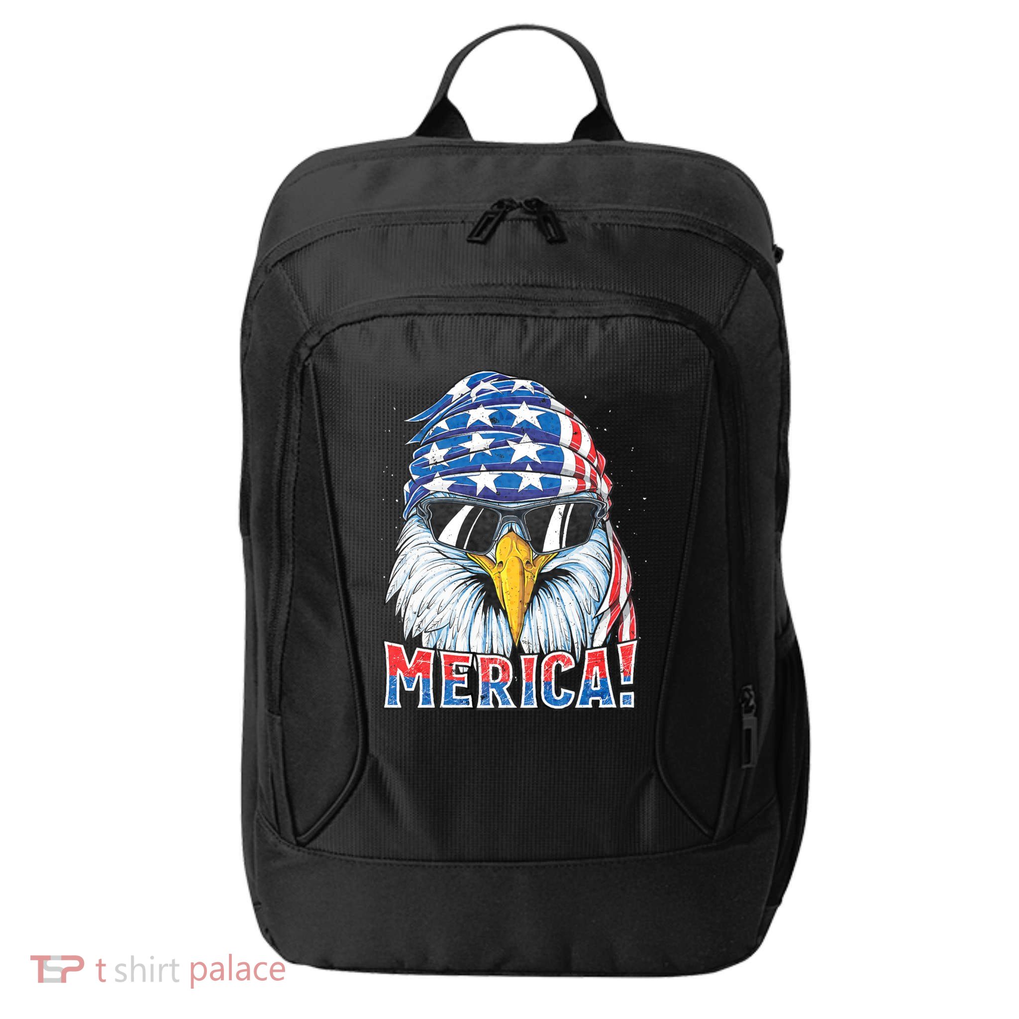 Eagle Merica 4th Of July Merica American City Backpack