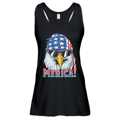 Eagle Merica 4th Of July Merica American Ladies Essential Flowy Tank