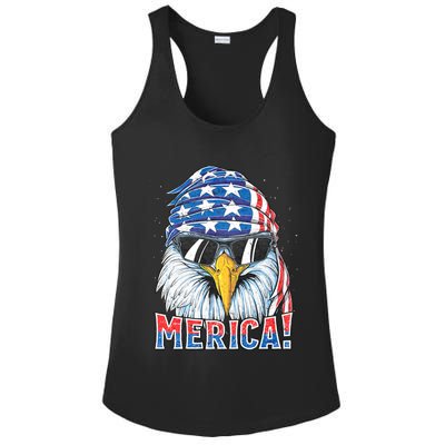Eagle Merica 4th Of July Merica American Ladies PosiCharge Competitor Racerback Tank