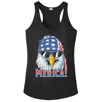 Eagle Merica 4th Of July Merica American Ladies PosiCharge Competitor Racerback Tank