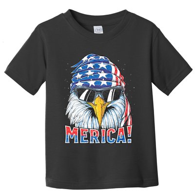 Eagle Merica 4th Of July Merica American Toddler T-Shirt